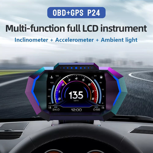 Auto digital obd gps hud - auto,