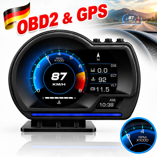 Hud display für - auto, +