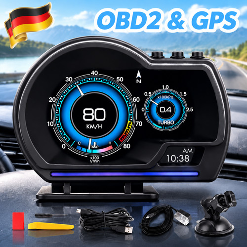 Tachometer head display hud - head-up,