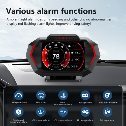 Hud head display obd2 gps - head-up,